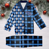 Tennessee Titans Plaid Pattern Limited Edition Satin Pajamas Set NEW087615