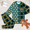 Jacksonville Jaguars Plaid Pattern Limited Edition Kid &amp; Adult Sizes Pajamas Set NEW087616