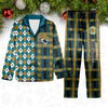 Jacksonville Jaguars Plaid Pattern Limited Edition Satin Pajamas Set NEW087616