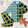 Los Angeles Chargers Plaid Pattern Limited Edition Kid &amp; Adult Sizes Pajamas Set NEW087617