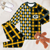 Green Bay Packers Plaid Pattern Limited Edition Kid &amp; Adult Sizes Pajamas Set NEW087618
