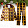 Washington Commanders Plaid Pattern Limited Edition Satin Pajamas Set NEW087622