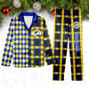 Los Angeles Rams Plaid Pattern Limited Edition Satin Pajamas Set NEW087625