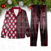 Arizona Cardinals Plaid Pattern Limited Edition Satin Pajamas Set NEW087626