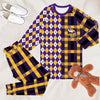 Minnesota Vikings Plaid Pattern Limited Edition Kid &amp; Adult Sizes Pajamas Set NEW087627