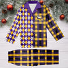 Minnesota Vikings Plaid Pattern Limited Edition Satin Pajamas Set NEW087627