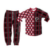 Atlanta Falcons Plaid Pattern Limited Edition Kid &amp; Adult Sizes Pajamas Set NEW087629