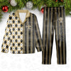 New Orleans Saints Plaid Pattern Limited Edition Satin Pajamas Set NEW087631