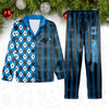 Carolina Panthers Plaid Pattern Limited Edition Satin Pajamas Set NEW087632