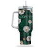 New York Jets Flowers Pattern Limited Edition 40oz Tumbler Transparent Lid NEW089211