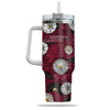 Arizona Cardinals Flowers Pattern Limited Edition 40oz Tumbler Transparent Lid NEW089226