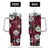 Arizona Cardinals Flowers Pattern Limited Edition 40oz Tumbler Transparent Lid NEW089226