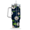 Seattle Seahawks Flowers Pattern Limited Edition 40oz Tumbler Transparent Lid NEW089230