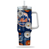 New York Mets Flowers Pattern Limited Edition 40oz Tumbler Transparent Lid NEW089250