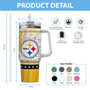 Pittsburgh Steelers Amazing Design Limited Edition 40oz Tumbler Transparent Lid NEW089902