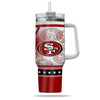 San Francisco 49ers Amazing Design Limited Edition 40oz Tumbler Transparent Lid NEW089921