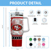 San Francisco 49ers Amazing Design Limited Edition 40oz Tumbler Transparent Lid NEW089921