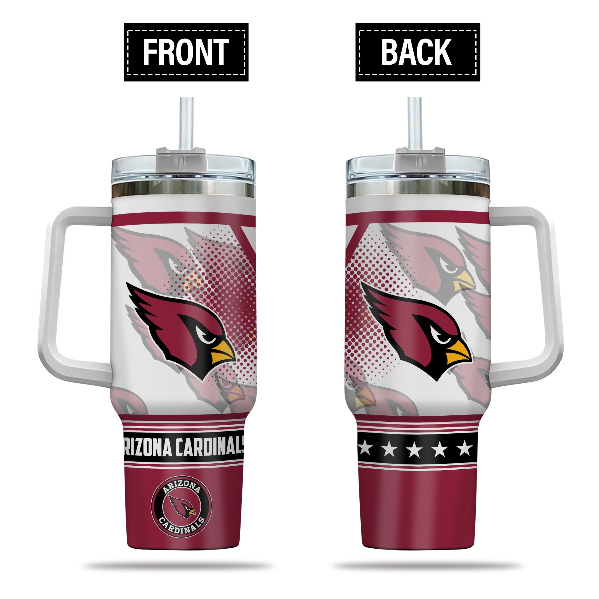 Arizona Cardinals Amazing Design Limited Edition 40oz Tumbler Transparent Lid NEW089926