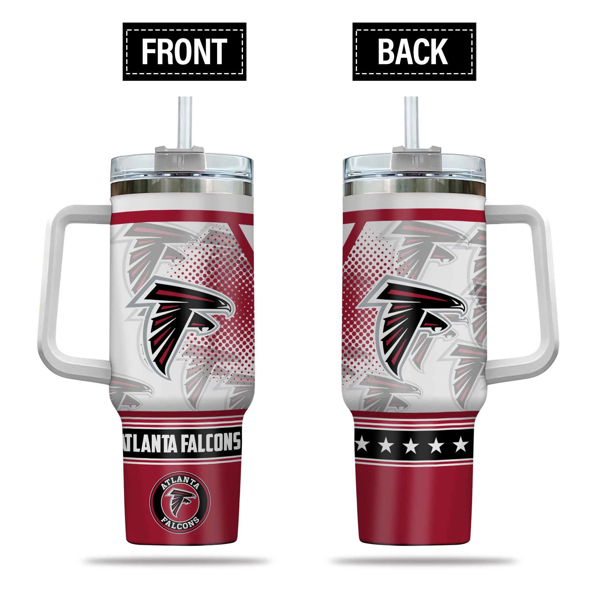 Atlanta Falcons Amazing Design Limited Edition 40oz Tumbler Transparent Lid NEW089929