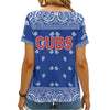 Chicago Cubs Limited Edition Summer Collection Women V Neck T-Shirt NEW092037