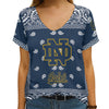 Notre Dame Limited Edition Summer Collection Women V Neck T-Shirt NEW092083