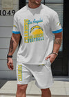 Los Angeles Chargers Limited Edition Summer Collection T-shirt And Shorts Set