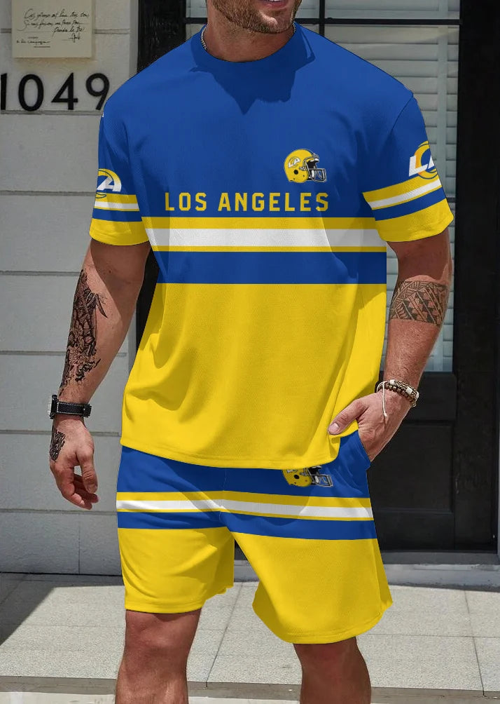 Los Angeles Rams Limited Edition Summer Collection T-shirt And Shorts Set