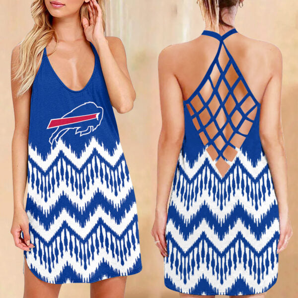 Buffalo Bills Limited Edition Summer Collection Cross Back Dress