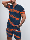 Denver Broncos Limited Edition ZIP Polo Shirt And Shorts Two-Piece Suits