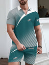 Philadelphia Eagles Limited Edition ZIP Polo Shirt And Shorts Two-Piece Suits