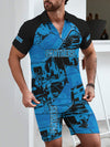 Carolina Panthers Limited Edition ZIP Polo Shirt And Shorts Two-Piece Suits