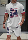 New York Giants Limited Edition Summer Collection T-shirt And Shorts Set