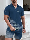 Dallas Cowboys Limited Edition ZIP Polo Shirt And Shorts Two-Piece Suits