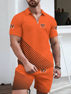 Cincinnati Bengals Limited Edition ZIP Polo Shirt And Shorts Two-Piece Suits