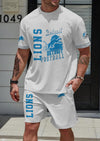 Detroit Lions Limited Edition Summer Collection T-shirt And Shorts Set