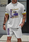 Baltimore Ravens Limited Edition Summer Collection T-shirt And Shorts Set