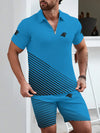 Carolina Panthers Limited Edition ZIP Polo Shirt And Shorts Two-Piece Suits