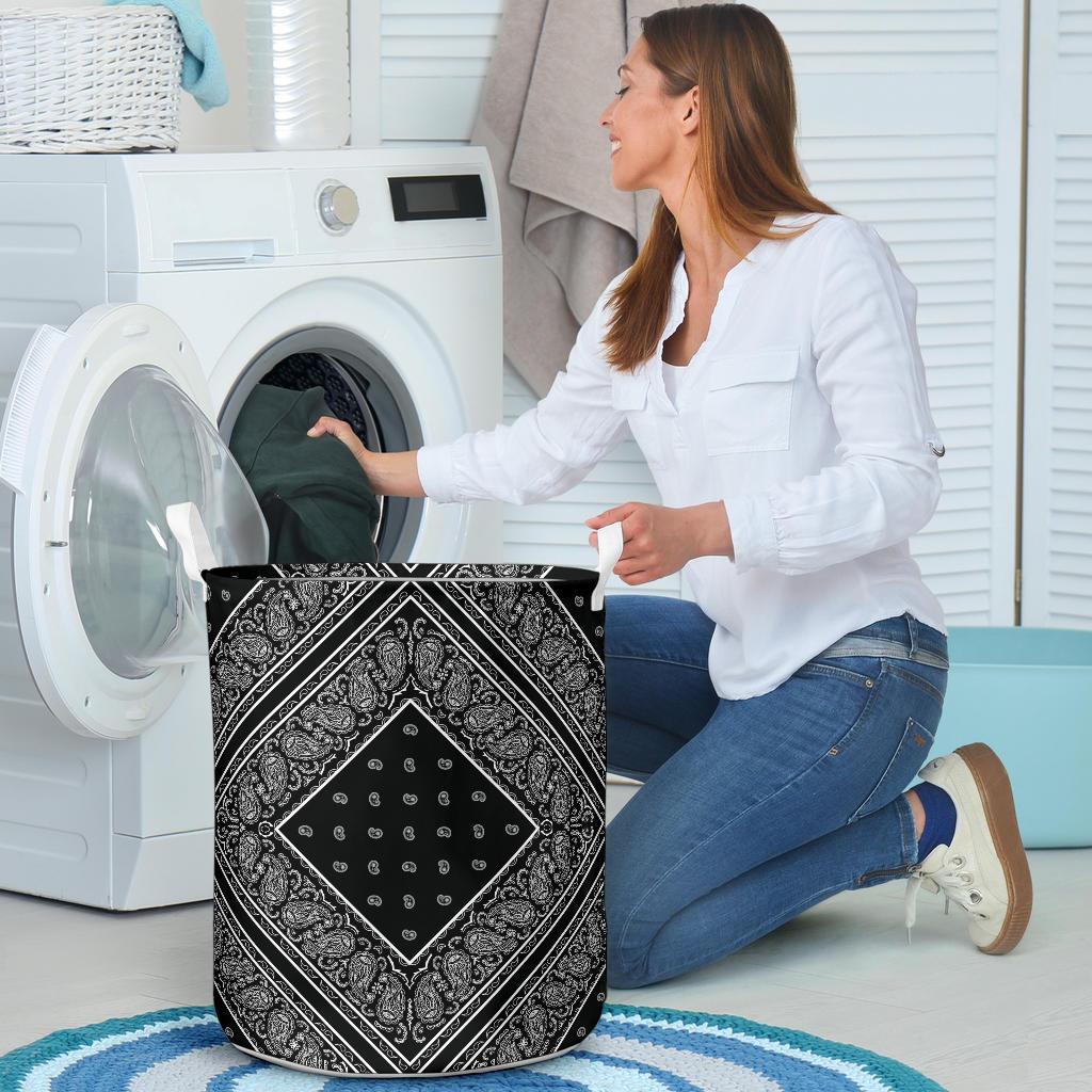 Black Bandana Laundry Basket GTS003310