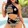 Pittsburgh Steelers Limited Edition Summer Collection Women Crisscross Swimsuit